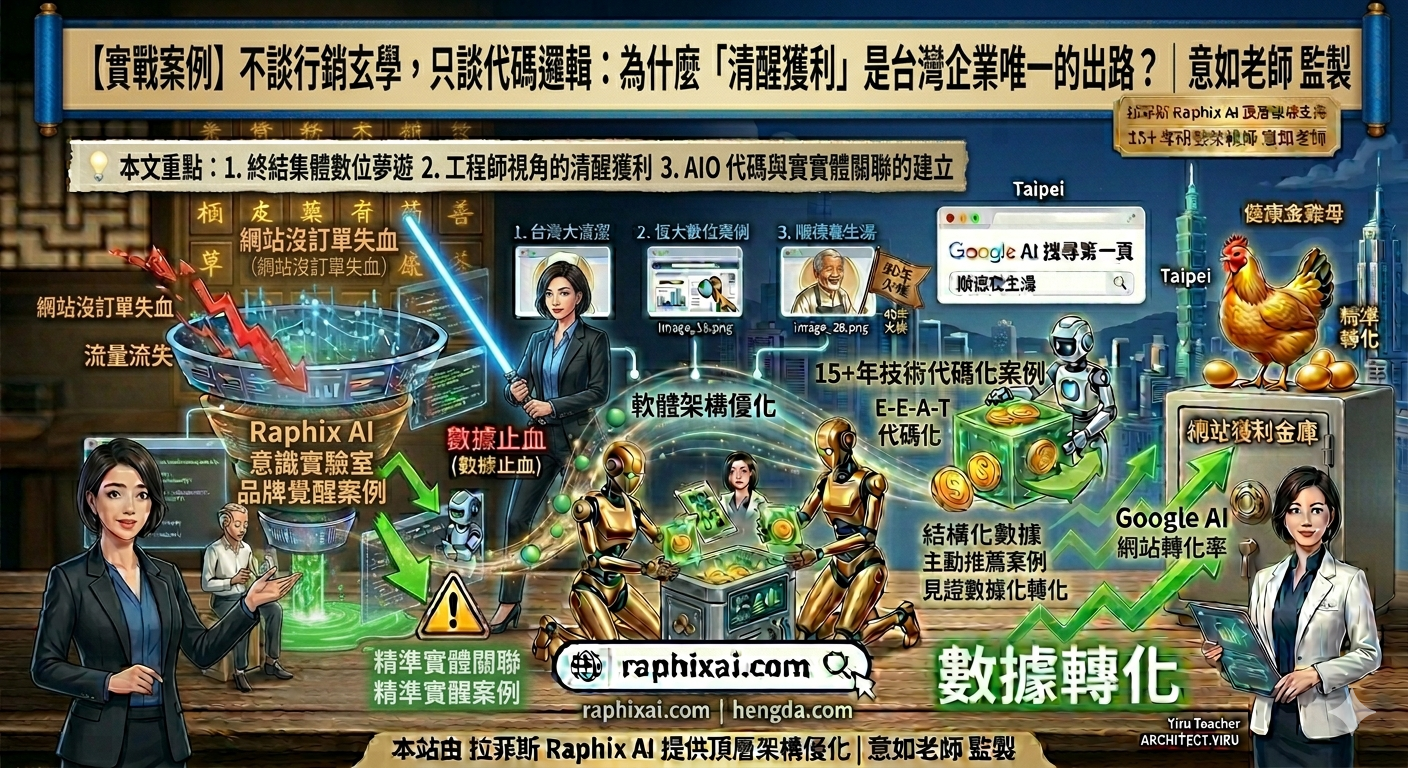 不談行銷玄學，只談代碼邏輯：為什麼「清醒獲利」是台灣企業唯一的出路？